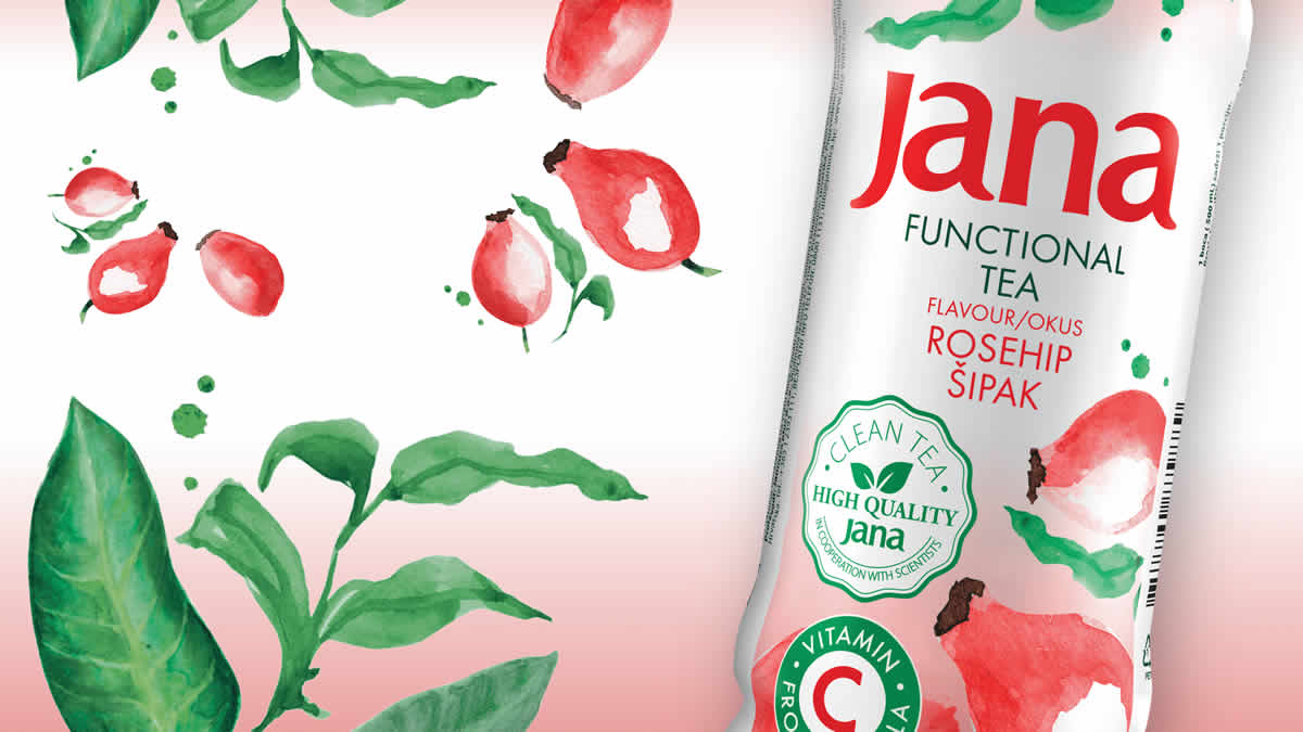 Jana funkcionalni čaj s okusom šipka | Nova dimenzija osvježenja u pokretu