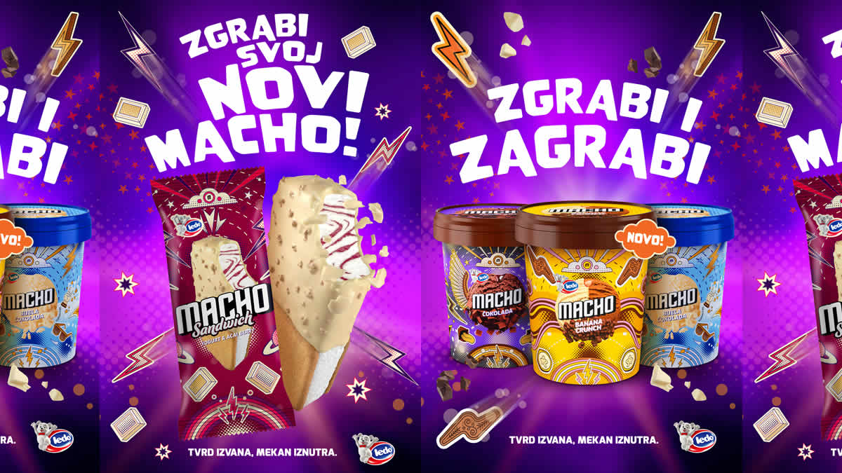 macho banana crunch cup | macho sandwich yogurt & acai berry | 2026.