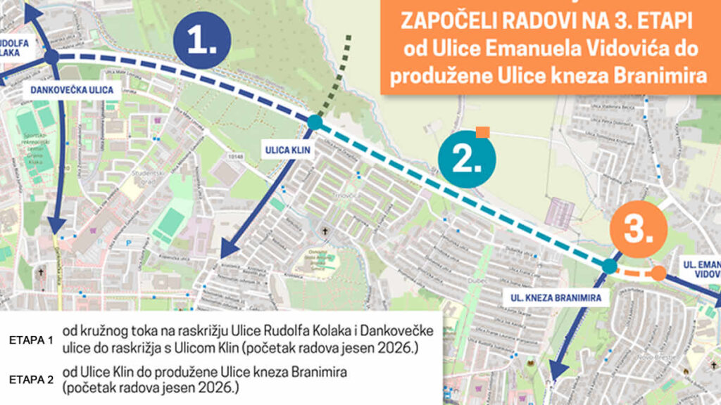 ulica rudolfa kolaka zagreb | treća faza radova | svibanj 2026.