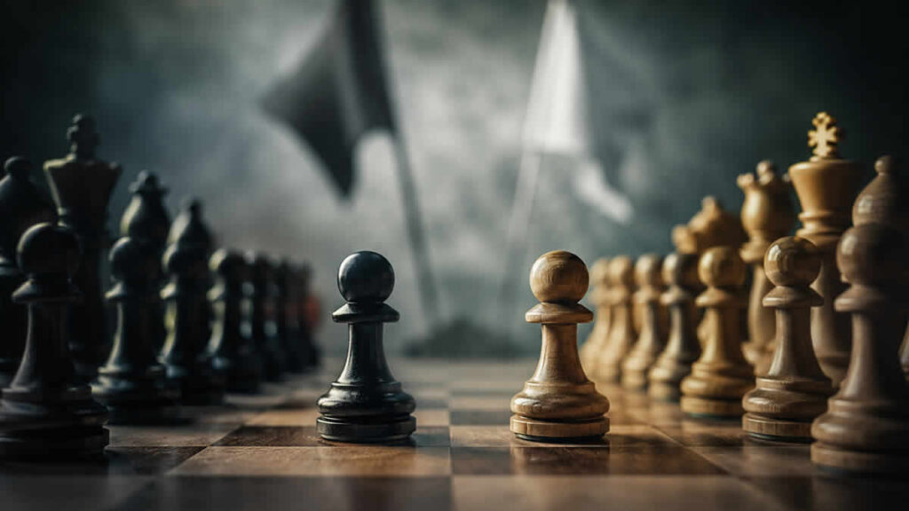 casus belli | standoff on a chessboard | 2026.