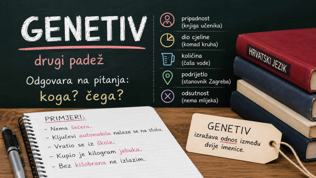 genetiv | hrvatski jezik | 2026.