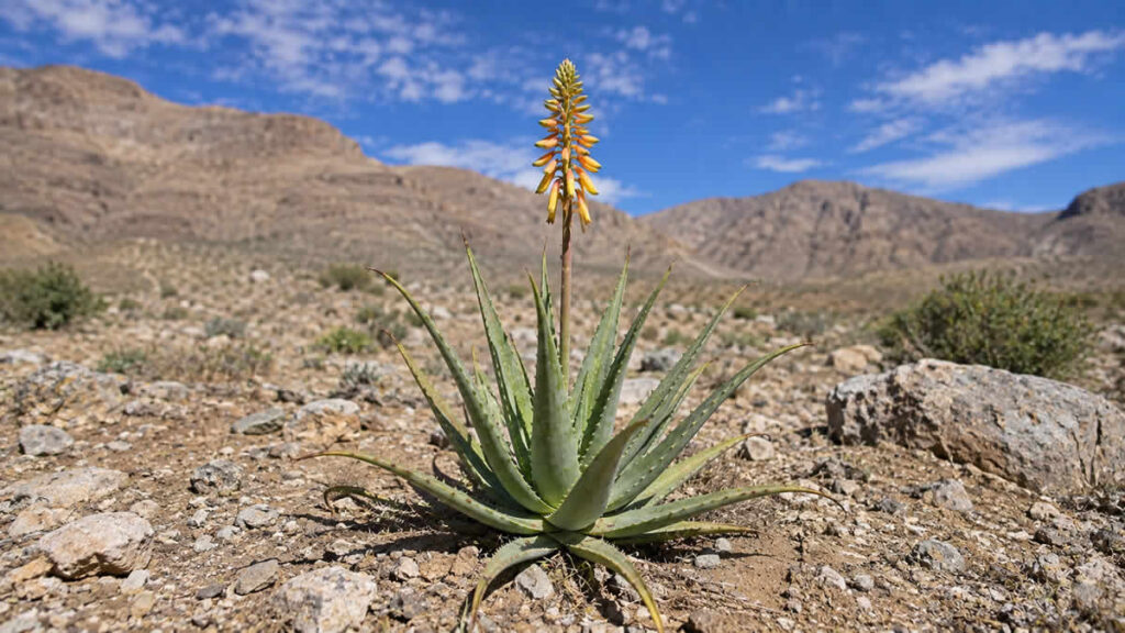 aloe vera bloom in the desert | 2026.