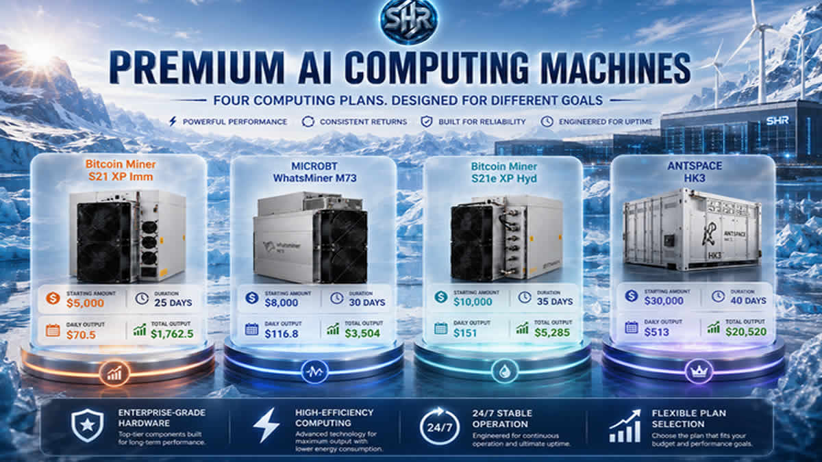 shrminer | premium ai computing machines | 2026.
