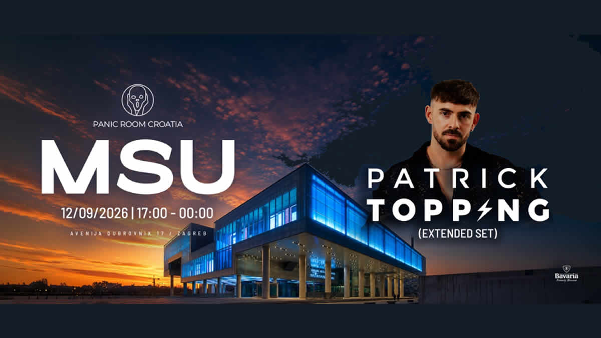 Patrick Topping prvi put stiže u Zagreb | Elektronička glazba se vraća u garažu MSU-a u subotu, 12. rujna 2026. godine