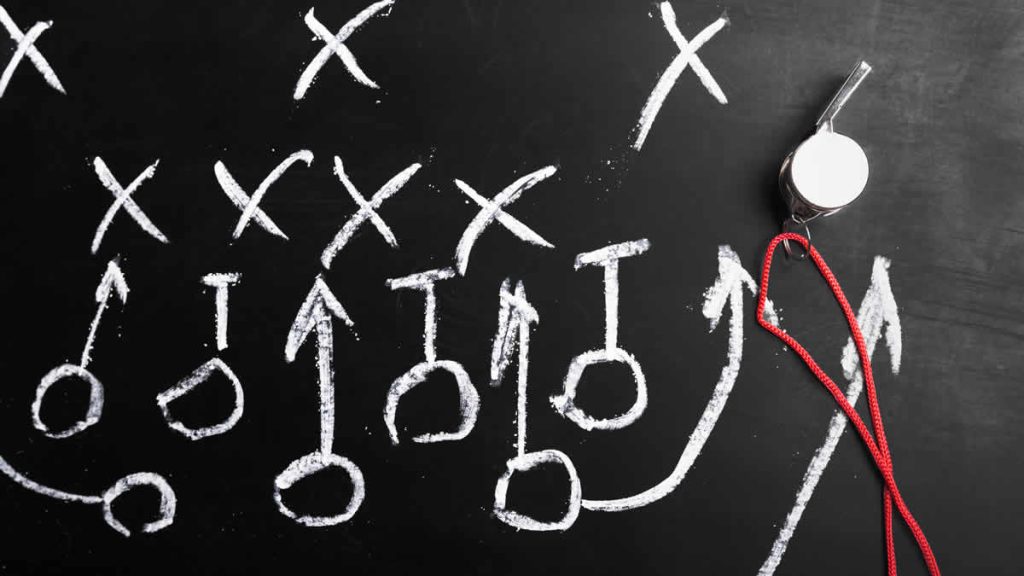 soccer plan | chalk board with formation tactic