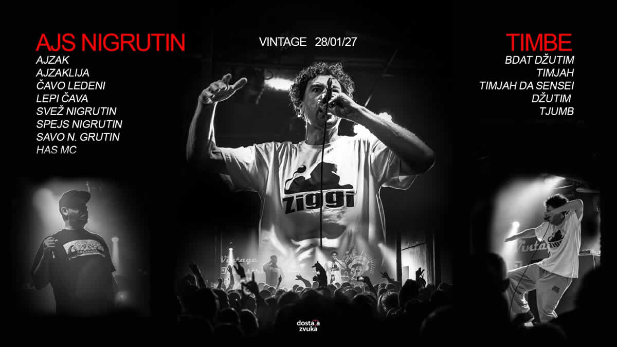 ajs nigrutin & timbe | vintage industrial bar zagreb | 28.01.2027.